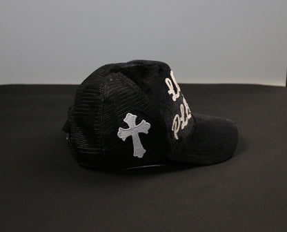 PREMIUM BLACK TRUCKER HAT