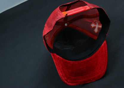 PREMIUM RED TRUCKER HAT