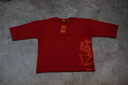 RED PREMIUM DROP SHOULDER TEE