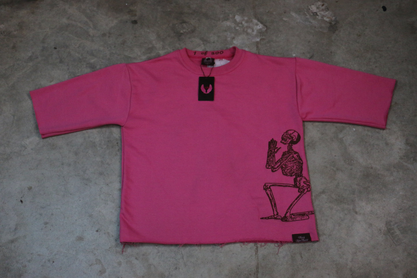 PINK PREMIUM DROP SHOULDER TEE